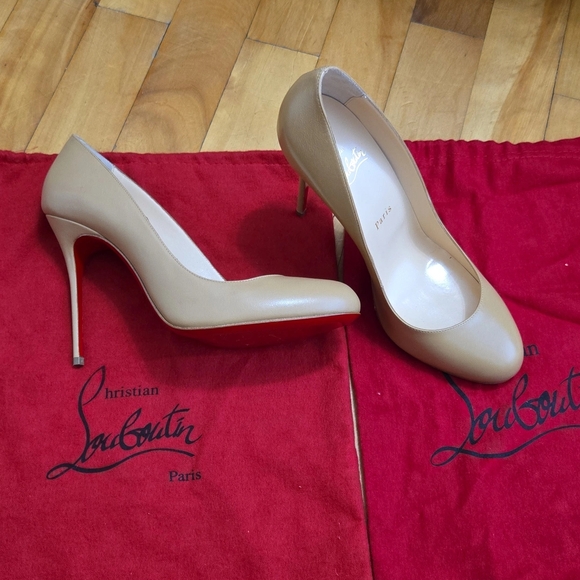 Christian Louboutin Shoes - Christian Louboutin Tan Leather Heels